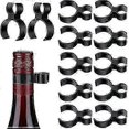 thumbnail image 1 of 12 Pieces Champagne Bottle Sparkler Single Holder Safety Clips Black Plastic Bottle Service Sparklers Clips For Candle Christmas Parties Wedding Cerem, 1 of 5