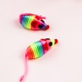 thumbnail image 3 of Cat Mice Toy Colorful Rope Knot Cat Interactive Toy Cat Chew Toy for Kittens, 3 of 3