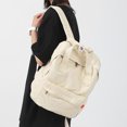 thumbnail image 2 of Mochila informal de lona con bolso con cremallera impermeable transpirable para libro portátil Hugtrwg Para estrenar, 2 of 7