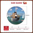 thumbnail image 2 of Sikiie Two Brave Cats Are Floating On The Sea Iceberg Nativity Christmas Tree Skirt, Jesus Christian Winter Holiday Tree Mat Decoration(30-48IN)36", 2 of 6