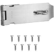 Door Gate Latch Lock, 5inch 304 Stainless Steel Safety Padlock Latch Hardware Hasp Latch Door Latch Locks, Extra Thick Shed Gate Latches with Screws