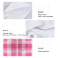 thumbnail image 4 of Dailycode Kitchen Wash Cloths with Hanging Loops Absorbent Absorbent Quick Drying Hand Towels, 2 Pack, Pink White Plaid, 4 of 7