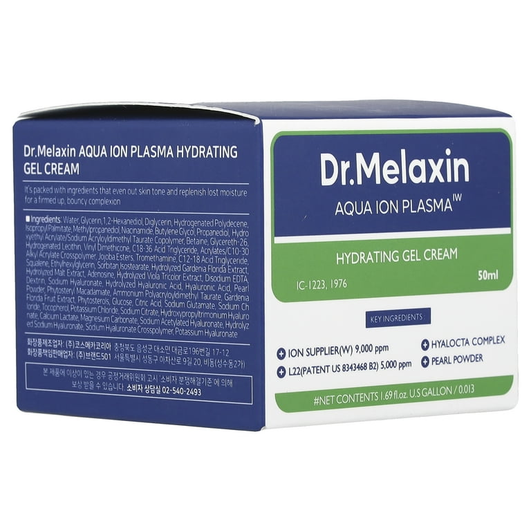 Dr.Melaxin Aqua Ion Plasma Hydrating Gel Cream, 1.69 fl oz (50 ml