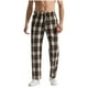 thumbnail image 2 of Pantalones largos para hombre, informales, de moda, con cintura elástica, de tela a cuadros, largos, rectos y elásticos, de poliéster., 2 of 6