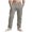 O-096 Gray, variant on Khaki Mens Loose Fit Pants for Man Faux Linen Workout Gym Brunch Jogger Ruched Striped Paperbag Straight Leg Long Leg Summer Fall Pants 2026 Clothing S