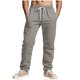 thumbnail image 2 of Pantalones largos de rayón para hombre, informales, a la moda, transpirables, con cordón ajustable, cintura ajustada, para ejercicio, 2 of 9