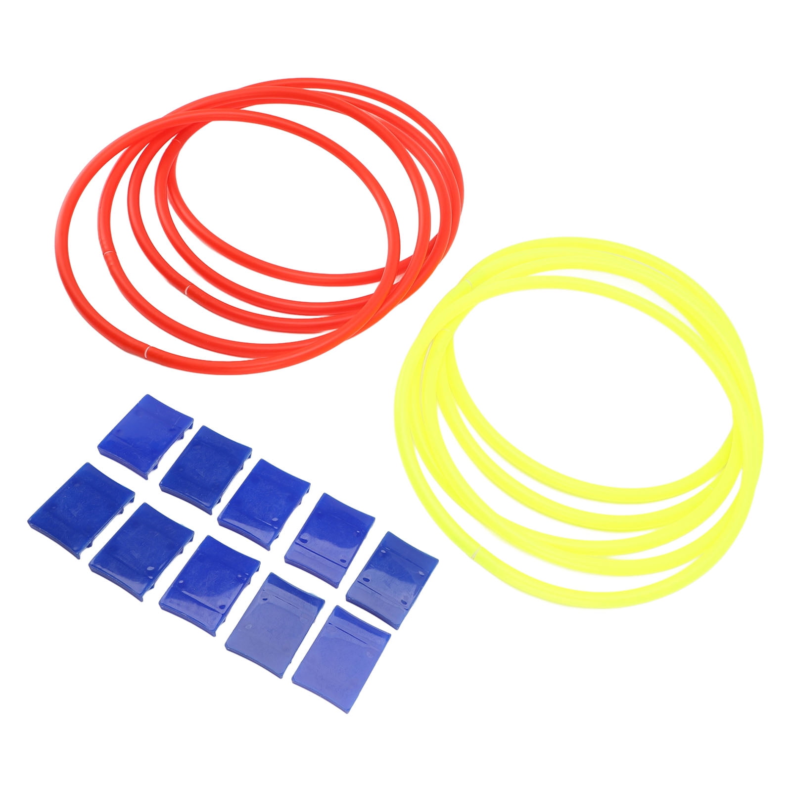 LAZIOEGR Outdoor Ring Game with 10Pcs Rings Connectors 28cm / 11 inches Improved Balance Enhanced Coordination Ring Game Set for Backyard Lawn and Sensory Training