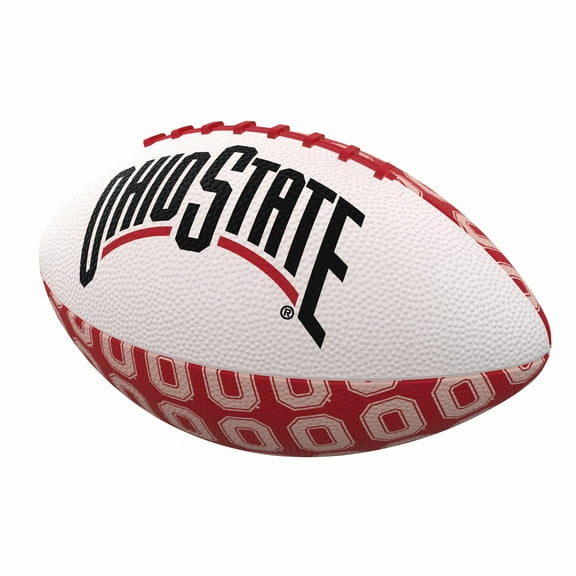 Logo Brands Ohio State Mini Rubber Footballs, 5.80" x 12.35" x 5", 0.75 lbs