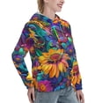 thumbnail image 6 of Kdxio Psychedelic Sunflowers Print Womens Oversized Hoodies Sweatshirts Hooded Pullover Tops Sweaters Casual-Medium, 6 of 7