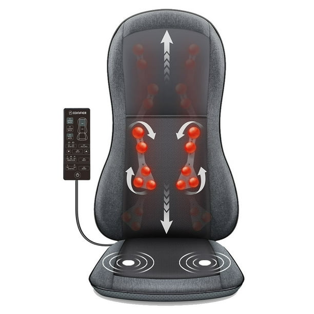 Comfier Shiatsu Back Massager with Heat 10 Massage Nodes Massage Chair