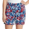 Bandolino Womens Size 8 Flawless Superior Stretch Modern Fit 5-Pocket Amy Shorts, Harborside Overcast Floral