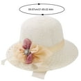 thumbnail image 2 of LEKODE Mesh Hat Womens Summer Hats Hiking Hats for Men Sunhat Women Hats Womens Straw Hats for Summer Womens Beach Hat White One Size, 2 of 3