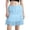 Blue, variant on Women Lace Slip Skirt Low Rise Layered Pleated Ruffle Flowy Skirt Mesh Mini Underskirt