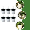 thumbnail image 4 of SHISUYAN 6 Sets Wall-mounted Resin Automatic Suction Flower Pot Hydroponics Flower Container, 4 of 9