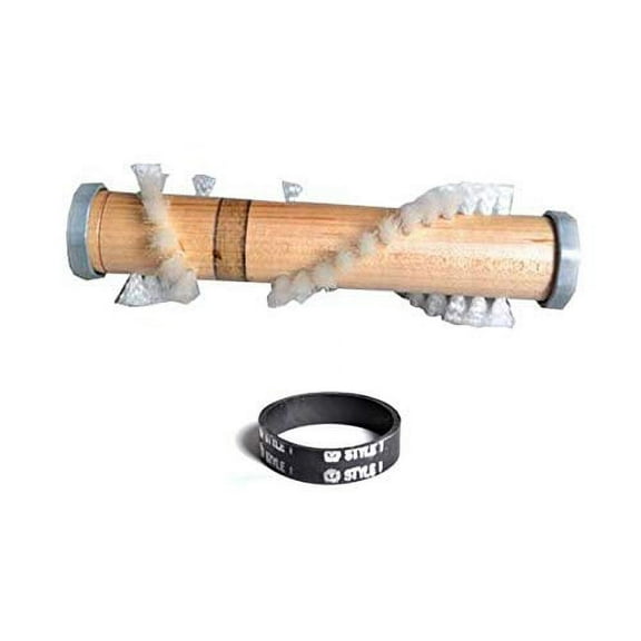 Replacement Part For Dirt Devil Vacuum Cleaner 1 Brushroll with 1 Flat Belt Models 08230(X), 08230C, 08230T # 2232420000 & 1232240001