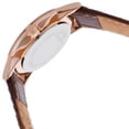 thumbnail image 3 of Womens Brown Analog Stainless Watch - Brown Leather Strap - White Dial - 97P105, 3 of 3