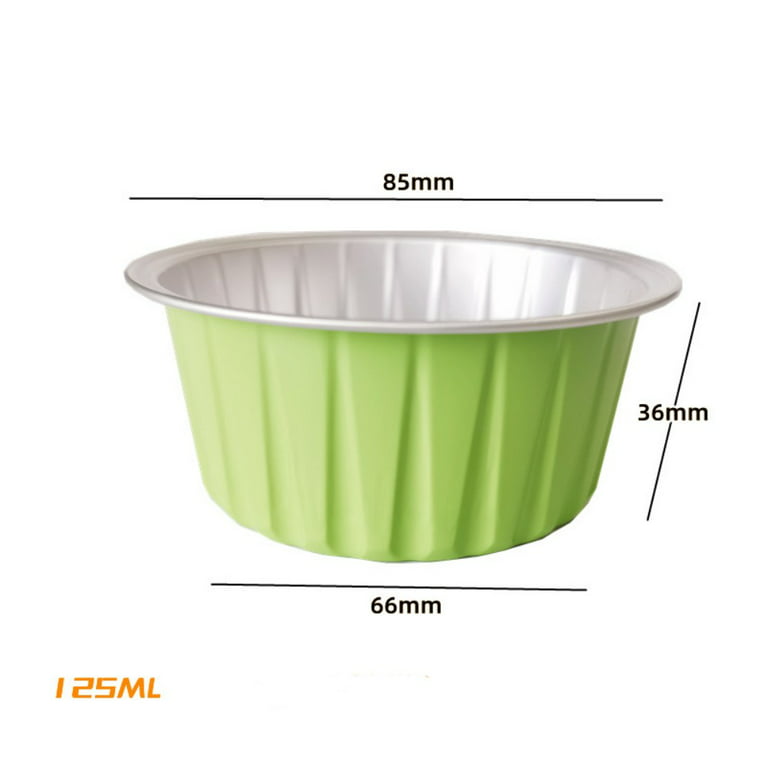 Oven Safe Plastic Pudding/Flan Pan with Lid - 10 PACK (MINI 120ml) | Baking  Supplies