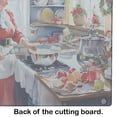 thumbnail image 5 of Cookies with Santa Claus Mrs. Claus Glass Cutting Board Large 12 in x 15 in, 5 of 5
