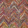 thumbnail image 3 of SAFAVIEH Nantucket Akilah Zigzag Stipes Cotton Area Rug, Blue/Multi, 11' x 15', 3 of 4