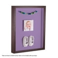 thumbnail image 2 of ArtToFrames 16x24 Inch Shadow Box Picture Frame, with a Verlinga Brown 1 Wide Shadowbox frame and Lavender Mist Mat Backing (4656), 2 of 7