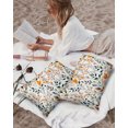 thumbnail image 5 of Waterproof Outdoor Throw Pillows with Inserts 12"x20" Set of 2, Green Orange Leaves Soft Decorative Pillowcases for Couch Bedroom, Spring Garden Botanical Pillow Covers for Sofa Living Room, 5 of 8