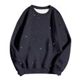 thumbnail image 4 of Tiweut Round Neck Sweatshirt for Women Sequin Print Pullover Long Sleeve Streetwear Loose Regular Blouse, 4 of 4