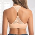 thumbnail image 4 of RFQWOVSR Womens Smooth Front Closure Lace Racerback Bra for Women Push Up Padded Cup Adjustable Lingerie XL, 4 of 4