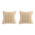 thumbnail image 4 of Cotton Handwoven Cushion Fern Yellow - Set of 2, 4 of 4