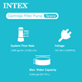 thumbnail image 4 of Intex 1000 GPH Easy Set Above Ground Swimming Pool Filter Pump 110-120V w/ GFCI, 4 of 12