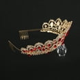 thumbnail image 4 of Ludlz Women Crystal Tiara Crown Headband Princess Elegant Crown with combs for Women Girls Bridal Wedding Prom Birthday Party, 4 of 7