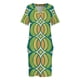 thumbnail image 3 of Retro Geometric Globe Pattern 540 Loose Pocket Dress Women's dress short dresses daring, 3 of 6