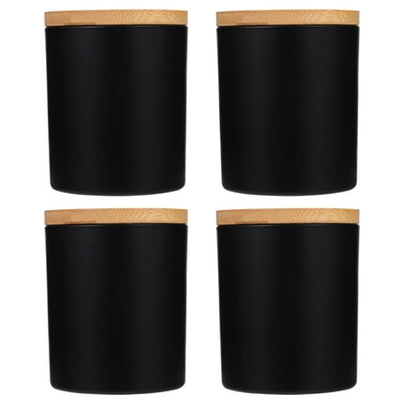 COSMOBETTY Candle Making Kit Glass Tins Storage 4 Sets 3.5X3.1in