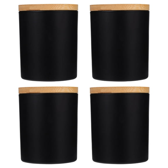 COSMOBETTY Candle Making Kit Glass Tins Storage 4 Sets 3.5X3.1in