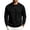 Black, variant on Men's Hoodless Warm-Up Sweatshirt Solid Color Long Sleeve Round Neck Casual Home Top Comfortable Breathable Everyday Pullover for Men
