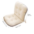 thumbnail image 4 of AuroraX White Mid Back Office Chair Cushion Soft Comfort Warm Cozy Seat Cushion for Office and Desk Chair Support Back Pillow for Tailbone Sciatica Back Pain Relief, 4 of 5