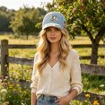 thumbnail image 4 of Hummingbird Blessing Faith Garden Morning Cap,Botanical Hummingbird American Flag Printed Baseball Cap,Lightweight Adjustable Casual Outdoor Sun Hat for Men & Women, 4 of 7