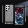 thumbnail image 2 of TECH CIRCLE For Samsung Galaxy S23 Ultra Translucent Back Case 6.8" 2023 Model, Compatible with MagSafe and Magnetic Accessories, Lightweight Slim Case, Shockproof Protective Cute Phone Cover, Gray, 2 of 8