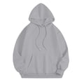 thumbnail image 4 of CILENON Women's Oversized Sweatshirt Women's Fashion Casual Letter Floral Print Long Sleeve Hooded Sweatshirt with Drawstring Pockets Free Shipping(Gray,M), 4 of 6