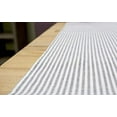 thumbnail image 3 of Fennco Styles Simple Ticking Stripes Reversible Pure Cotton Table Runner 16 x 72 Inch - Grey Soft Table Cover for Everyday Use, Banquets, Family Gathering, Special Events and Home Décor, 3 of 4
