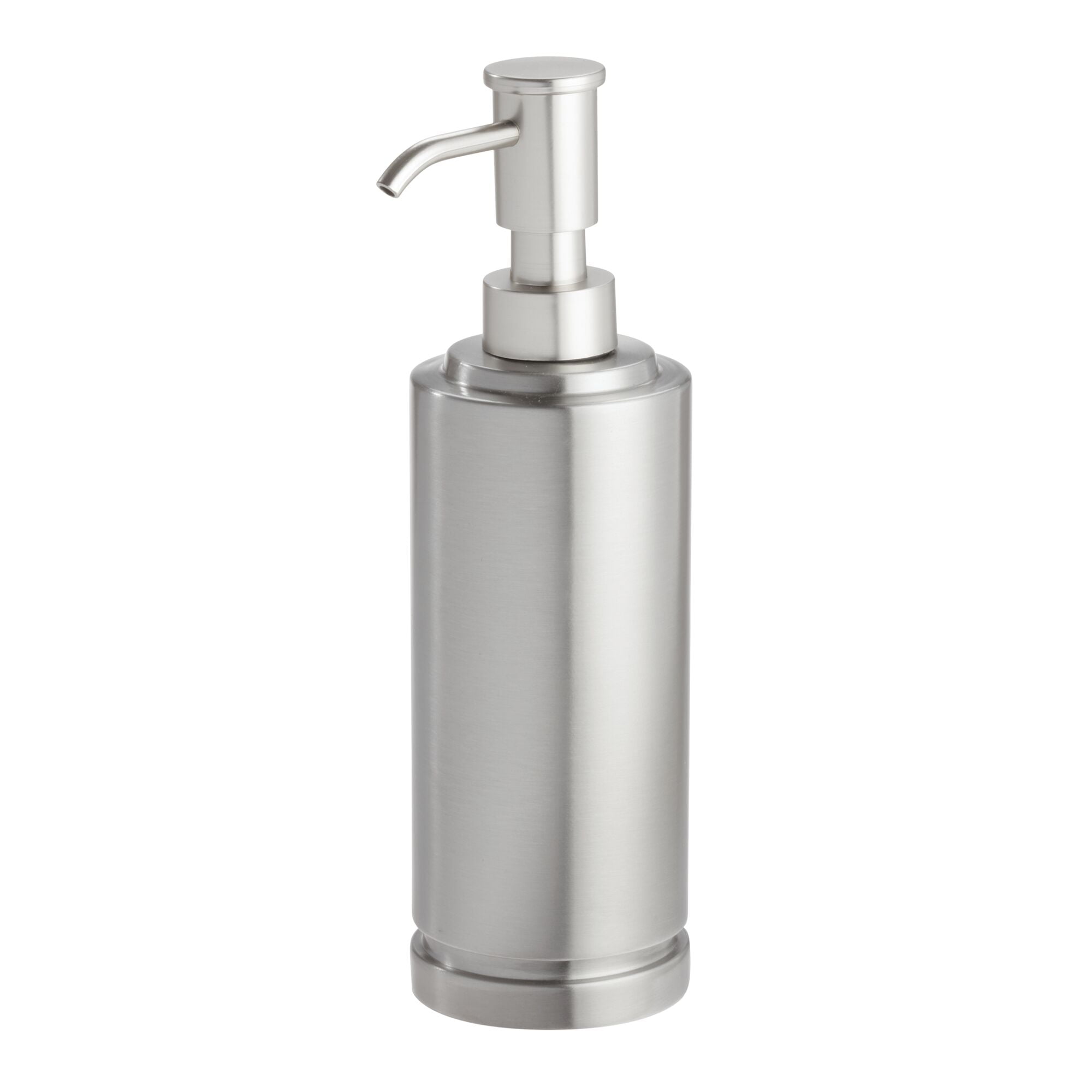 Bathroom Soap Dispenser Bath Bottle Brushed Nickel Stainless Steel Free Standing 