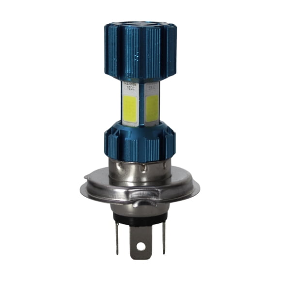 Foco LED H4 Azul 12V 4 LEDs 2.2W Moto