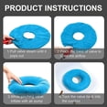 thumbnail image 4 of Cojín de asiento para hemorroides, Cojín de asiento inflable, Ortopédico, Cojín de asiento en forma de dona, Cojín ortopédico, Cojín inflable, Anillo de asiento suave con bomba, Anillo de as JFHHH pequeña, 4 of 5