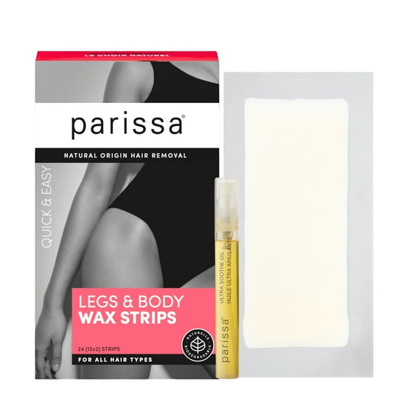 Parissa Legs & Body Wax Strips Kit | Ready-to-Use Large Wax Strips | At-Home Hair Removal