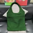 thumbnail image 3 of Bolso de mano de poliéster Minnieouse para mujer con gorro de playa Ligero y elegante color verde, 3 of 6