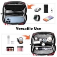 thumbnail image 6 of American Flag Hard Drive Case Travel Bag Cord Charger Organizer for Purse - Waterproof Oxford Cloth Digital Electronics Storage Protection - 5.9x9.44x3.14 in, 6 of 6
