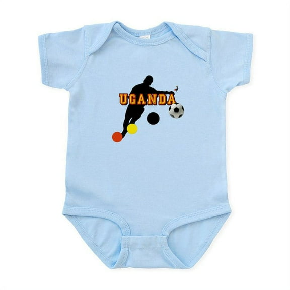 CafePress - Uganda Football Player Infant Bodysuit - Baby Light Bodysuit, Size Newborn - 24 Months