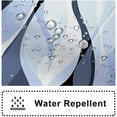 thumbnail image 4 of Light Blue Shower Curtain, Modern Abstract Blue and Grey Striped Shower Curtain Set for Bathroom Waterproof Polyester Shower Curtain with Hooks, 72x72 Inch, 4 of 6