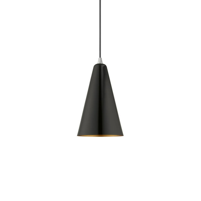 Livex Lighting 41175-68 Shiny Black 1 Lt Mini Pendant