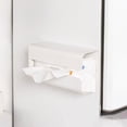 thumbnail image 2 of Fiudx Caja de Pañuelos Magnética, Multifuncional para Cocina, Organizador para Refrigerador, Diseño Compacto Que Ahorra Espacio, Ideal para Baño o Cocina, 29 X 14 X 10 Cm, Abs Blanco., 2 of 7