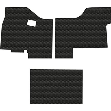 Lloyd Mats Compatible with Kenworth T680 / T880 Fits 2013-2020 All-Weather Rubber 3 Piece (Full Cab) Floor Mats - Black